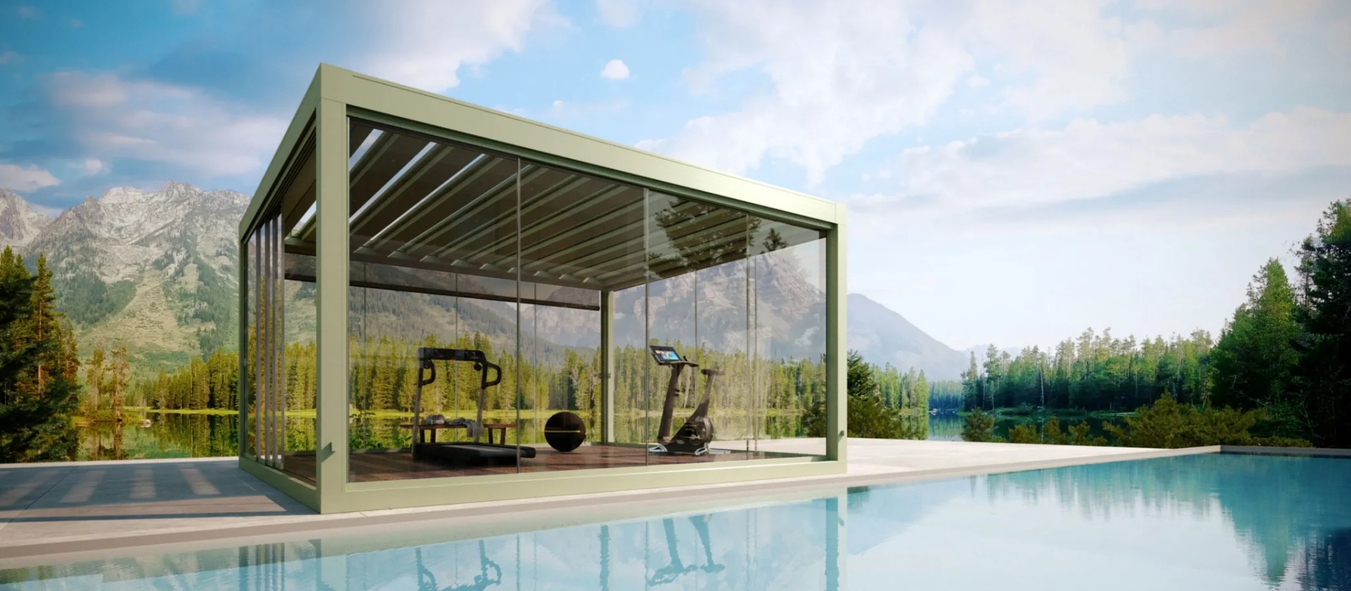 Teraszok Bioklimatikus pergola